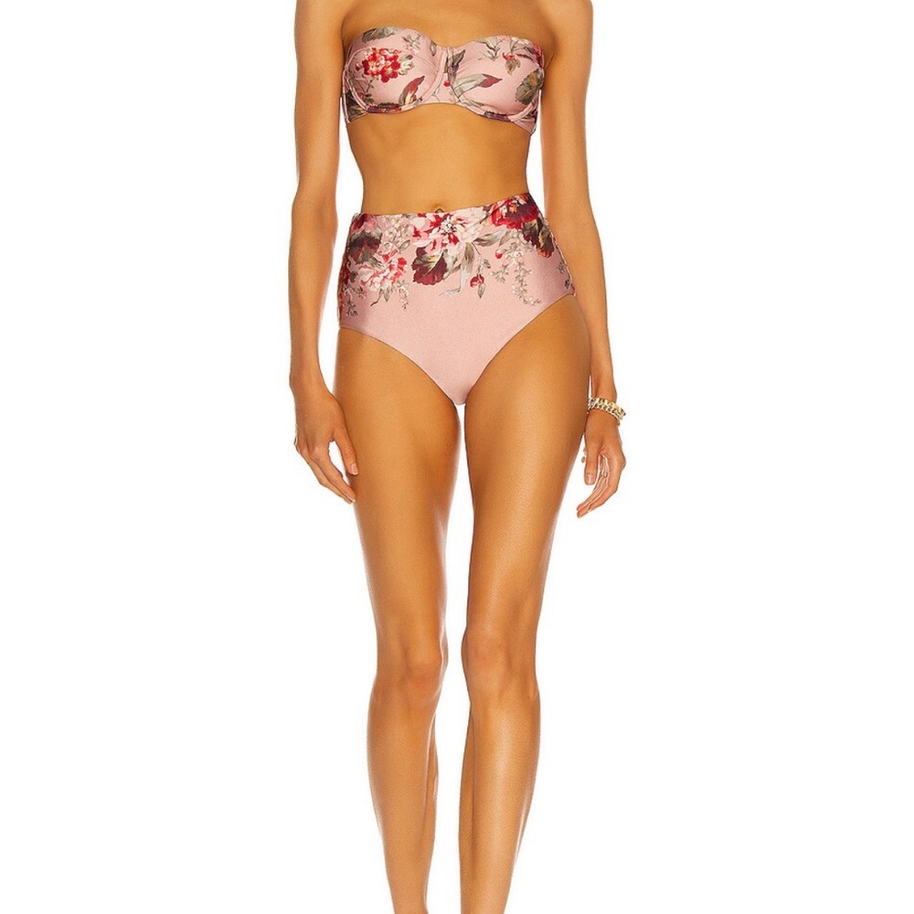 ZIMMERMANN Cassia Musk Floral Bikini bottom size 4 (10-12 US size) - Picture 3 of 3